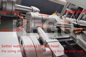 Mesin pipa bergelombang HDPE / PVC mesin pipa bergelombang dinding ganda